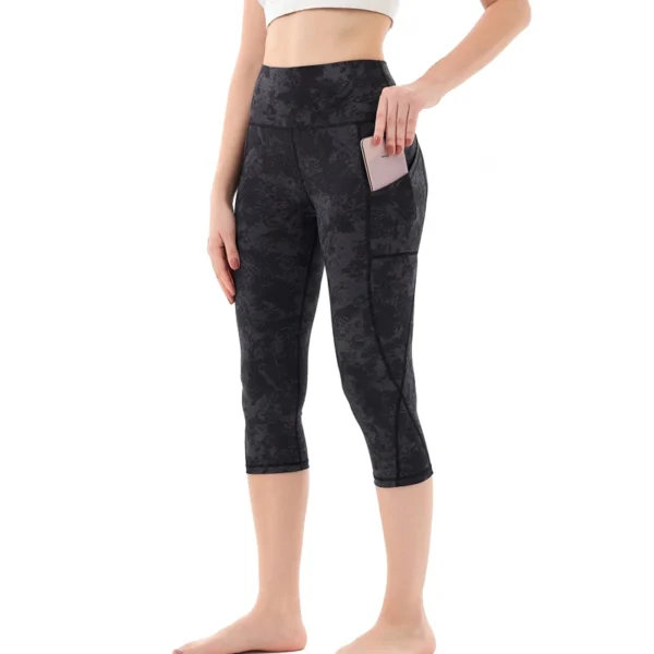 Calça legging cintura alta com bolso - Image 3