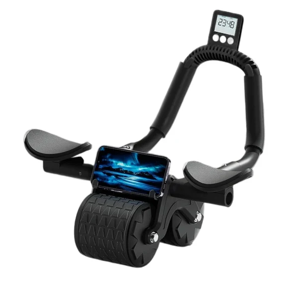 Roda Abdominal com Display Contador Automático, com suporte de cotovelo