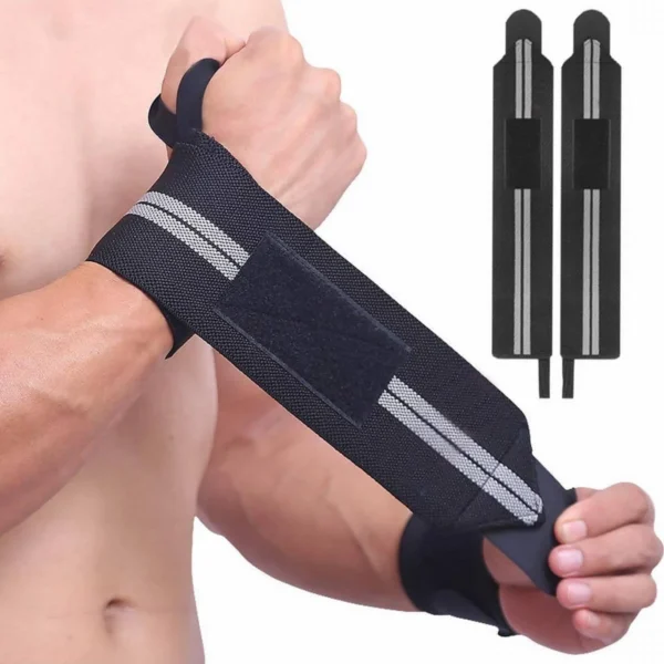 Pulseiras em bandagem profissional, halterofilismo 1 par