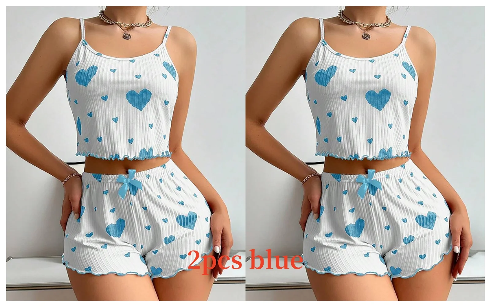 Conjunto de pijama 2 peças feito com tecido suave, ajuste e estilo com muito conforto. - Imagem 11
