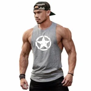 Regata Masculina Slim Fit 100% Algodão: Performance e Estilo para Musculação