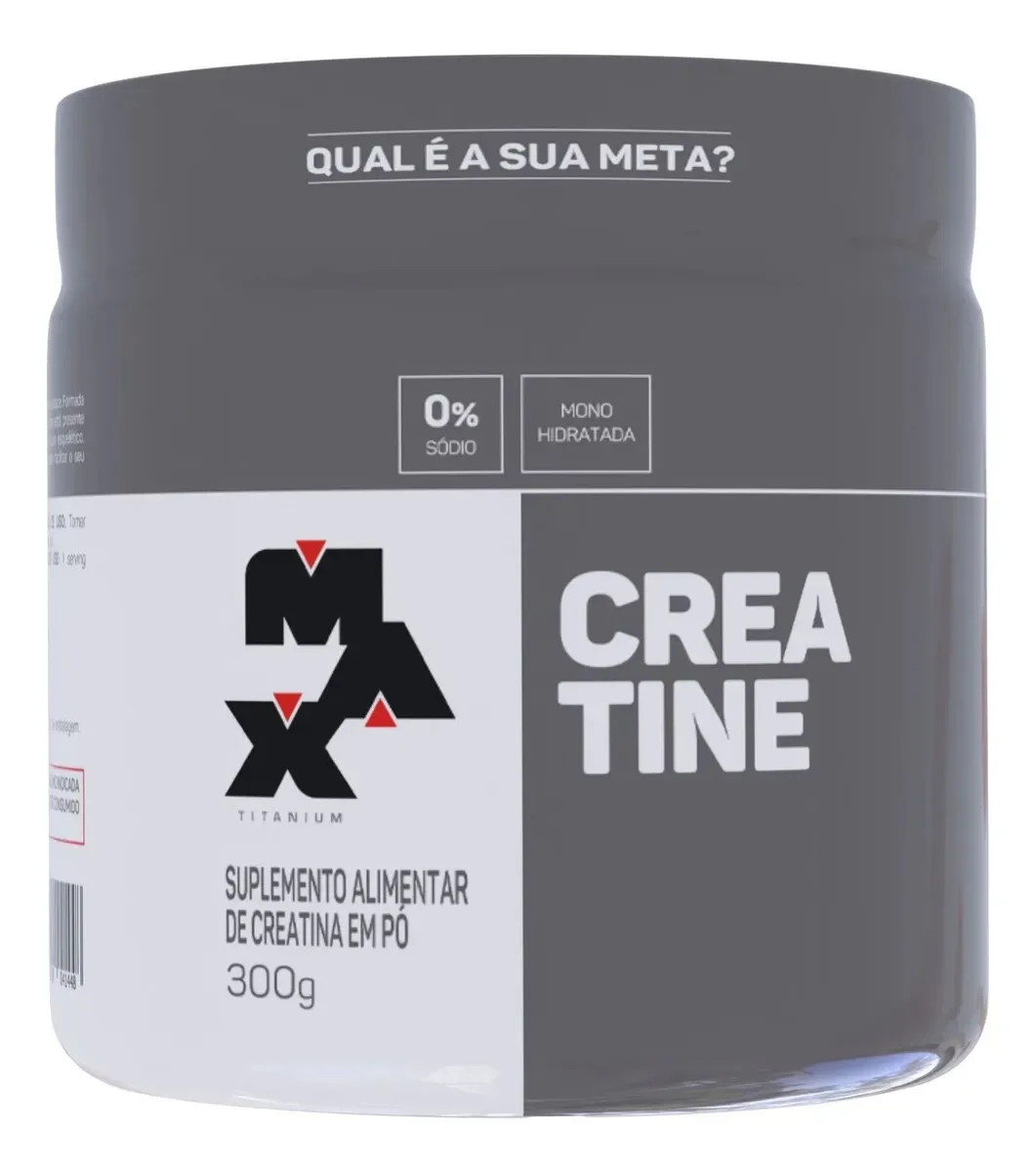 Creatine Max Titanium Monohydrate Powder Pot 300g Creatine Po Without Flavour