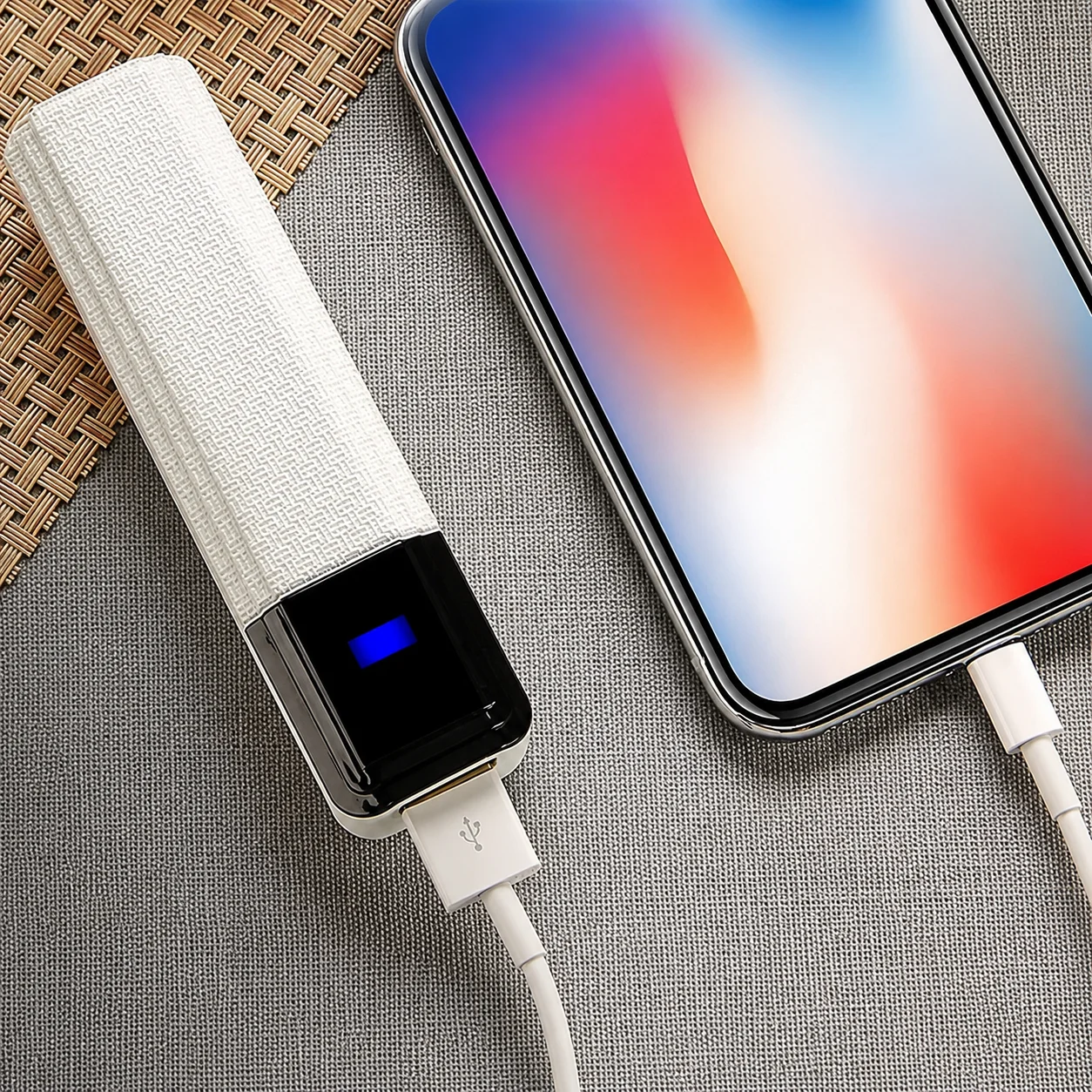 Power Bank Portátil 2600mAh, Banco de Energia Compacto